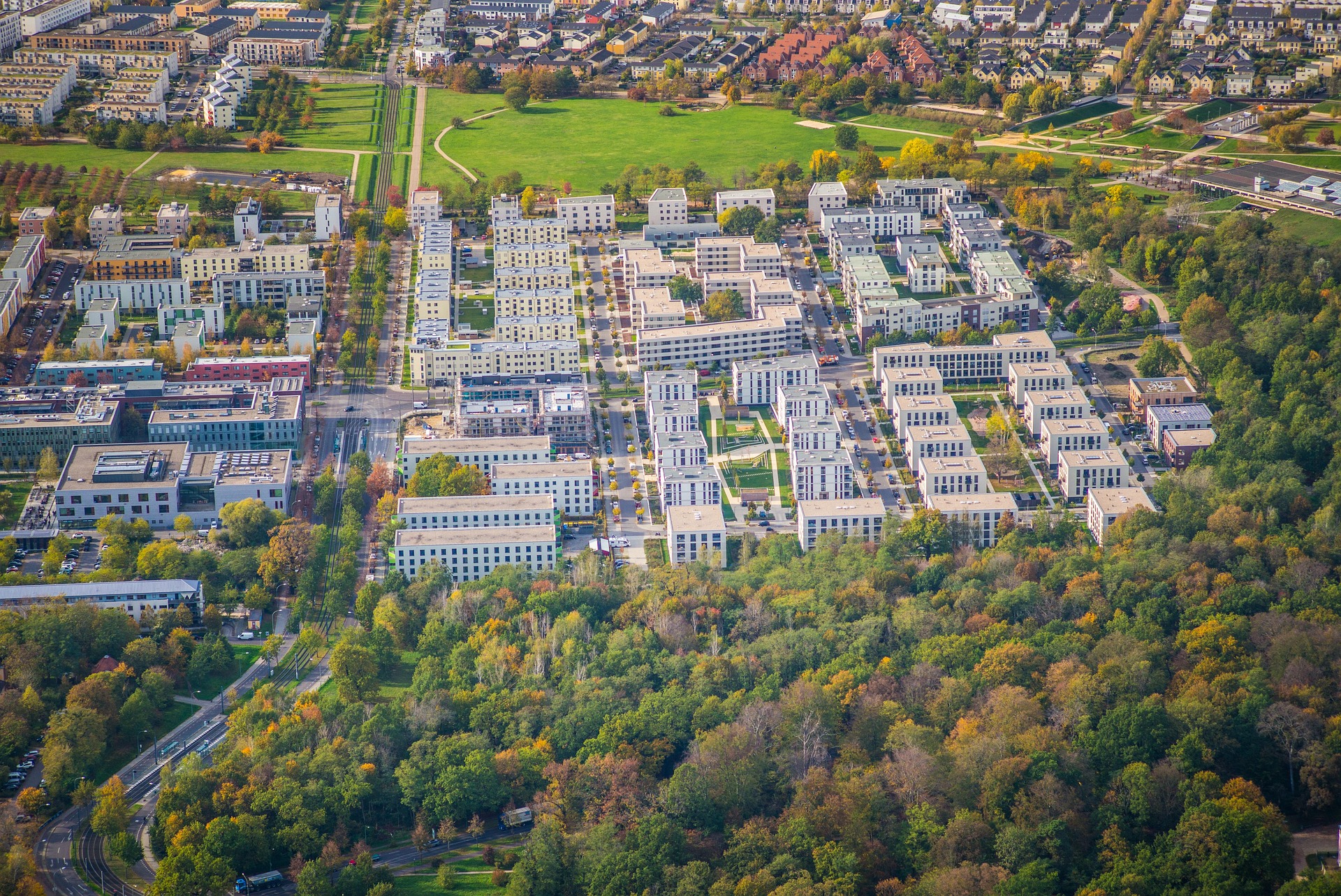 Neubaugebiet von oben (Potsdam).